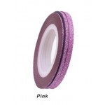 Banda decor pentru unghii cu Sclipici Roz de 1-6mm Banda decor pentru unghii cu Sclipici Roz de 1-6mm